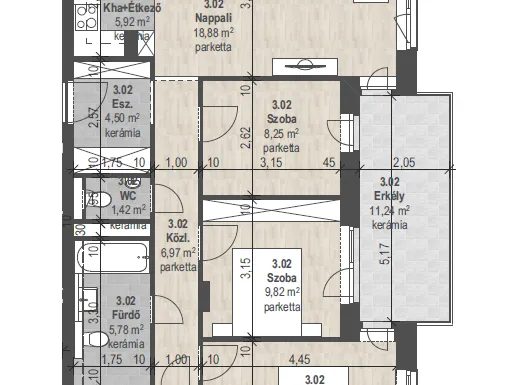 Eladó lakás Budapest XIII. kerület, Angyalföld 83 nm