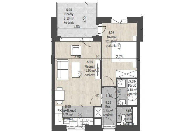 Eladó lakás Budapest XIII. kerület, Angyalföld 48 nm