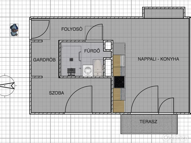 Eladó lakás Nagykanizsa, Belváros 35 nm