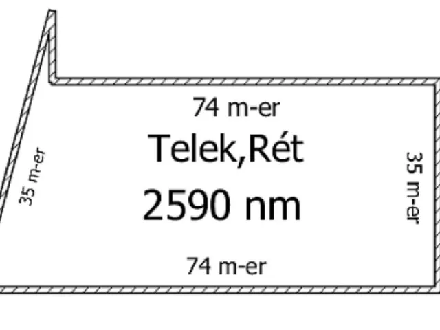 Eladó telek Felsőörs 2590 nm