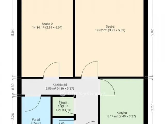 Eladó lakás Pápa 54 nm