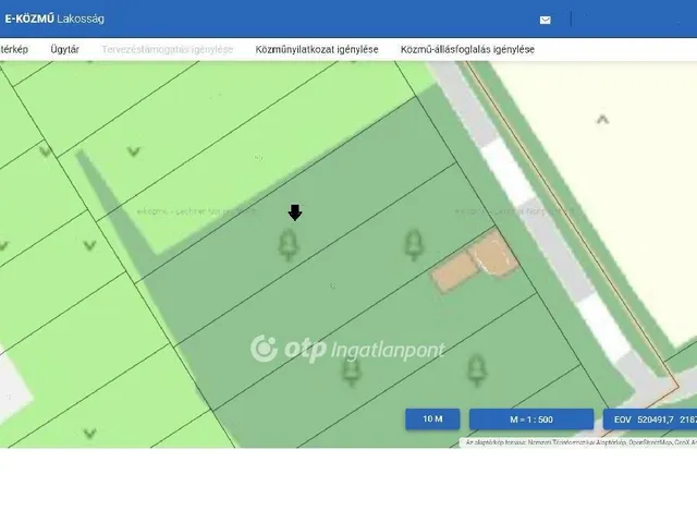 Eladó telek Mihályháza 1324 nm