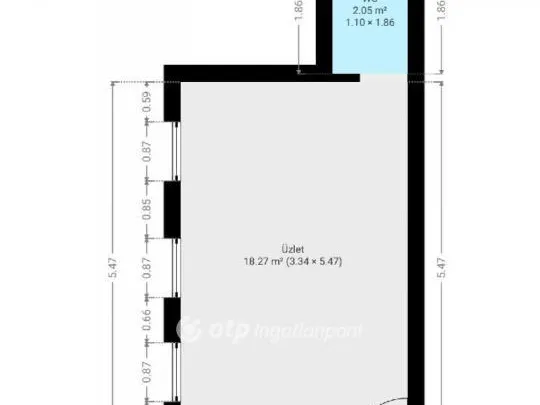 Eladó kereskedelmi és ipari ingatlan Pápa 21 nm