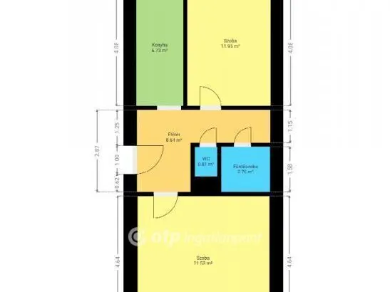 Eladó lakás Pápa 53 nm