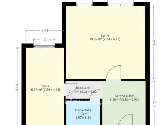 Eladó lakás Pápa 42 nm