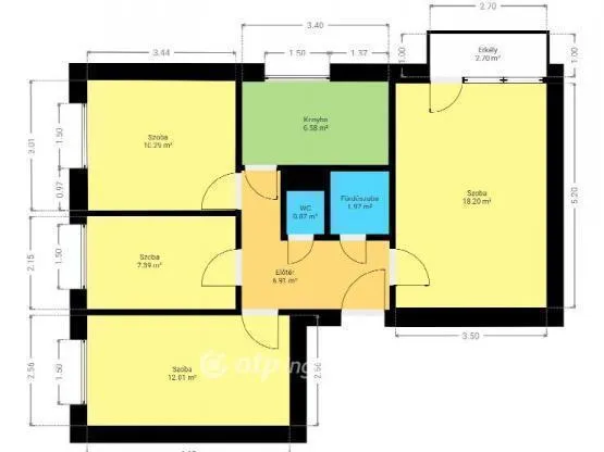 Eladó lakás Pápa 68 nm