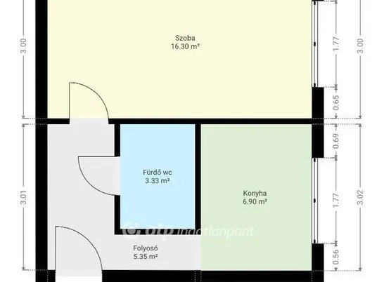 Eladó lakás Pápa 32 nm