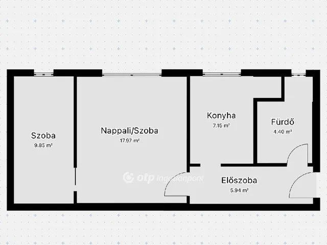 Eladó lakás Pápa, Vajda Péter-lakótelep 45 nm