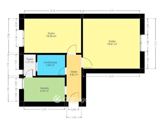 Eladó lakás Pápa 51 nm