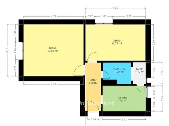 Eladó lakás Pápa 51 nm