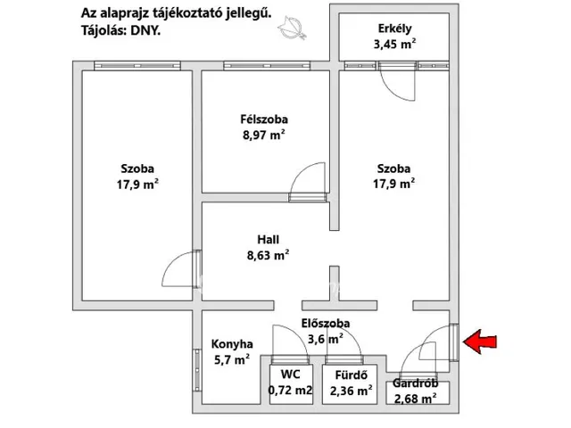 Eladó lakás Budapest IV. kerület, Újpest 71 nm