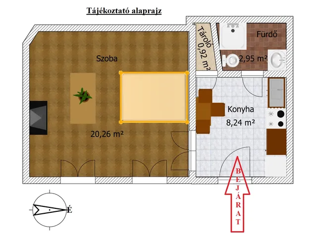 Eladó lakás Budapest IV. kerület, Újpest 32 nm