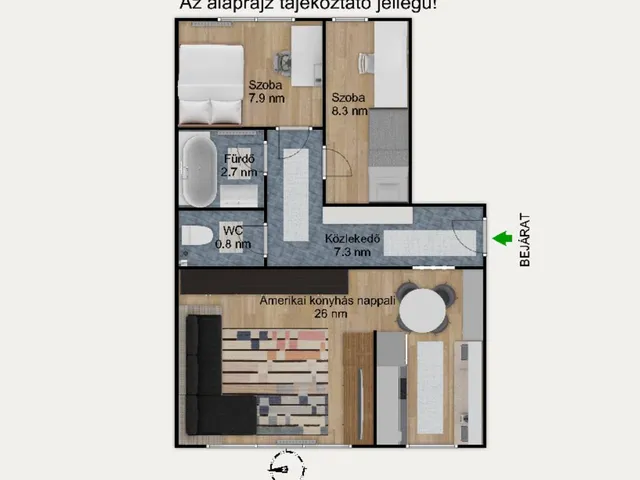 Eladó lakás Budapest XIII. kerület, Angyalföld 53 nm