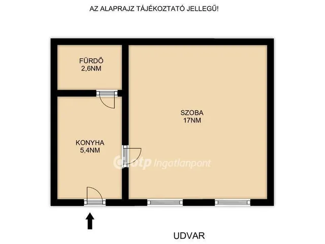 Eladó lakás Budapest IV. kerület 25 nm