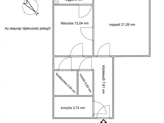 Eladó lakás Budapest XIV. kerület, Rákosfalva 49 nm