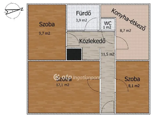 Eladó lakás Ráckeve 60 nm