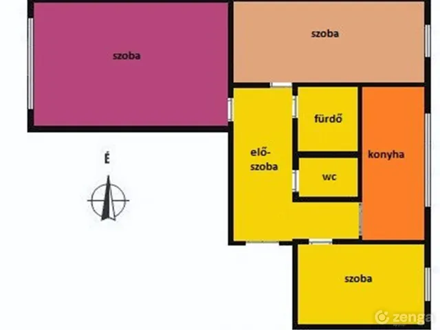 Eladó lakás Nyíregyháza, Jósaváros 55 nm