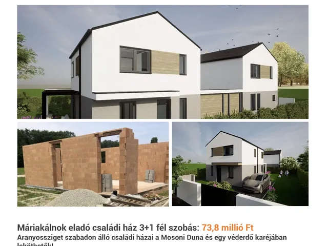 Eladó ház Máriakálnok 91 nm