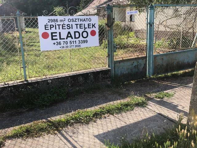 Eladó telek Dunasziget 2980 nm