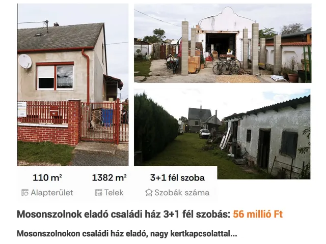Eladó ház Mosonszolnok 110 nm