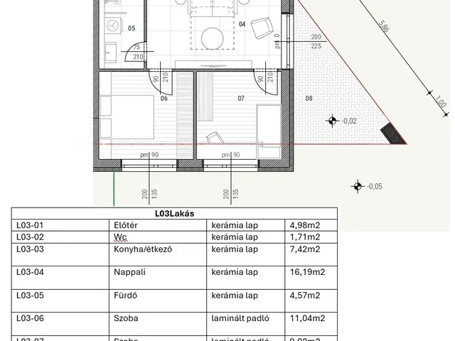 Eladó lakás Hegyeshalom 56 nm