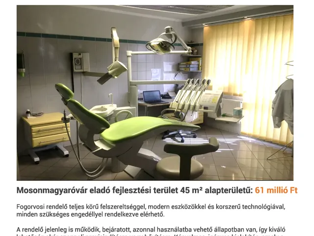 Eladó kereskedelmi és ipari ingatlan Mosonmagyaróvár, Magyaróvár 45 nm