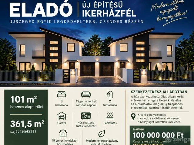 Eladó ház Szeged, Marostő 118 nm