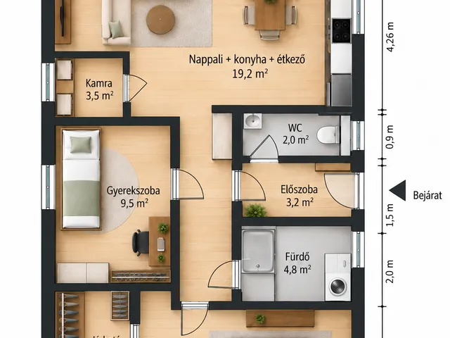 Eladó ház Sopron, Virágvölgy 73 nm