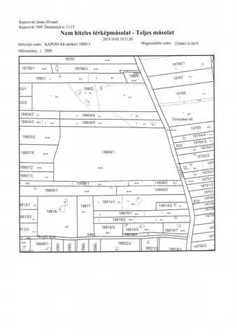 Eladó telek Kaposvár 19112 nm