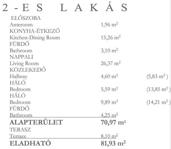 Eladó lakás Budapest VI. kerület 71 nm