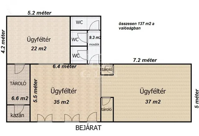 Eladó kereskedelmi és ipari ingatlan Budapest VII. kerület 87 nm