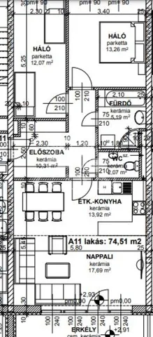 Eladó lakás Sopron 74 nm