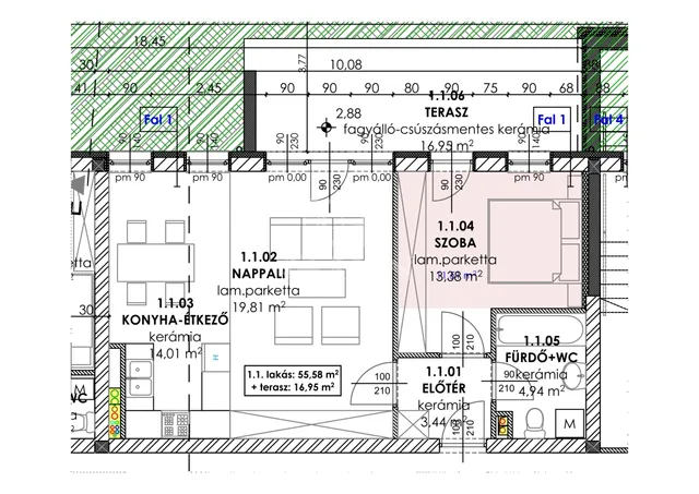 Eladó lakás Sopron 56 nm