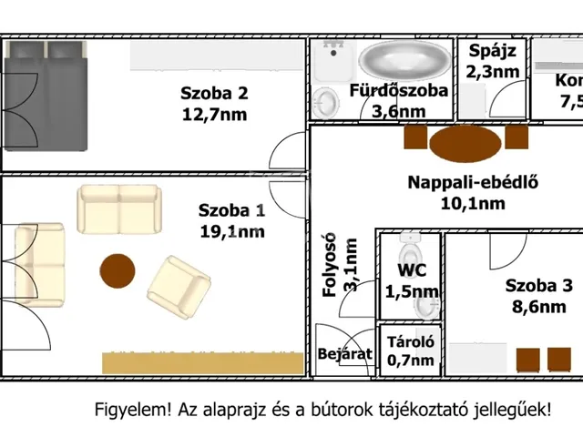 Eladó lakás Tiszavasvári 72 nm