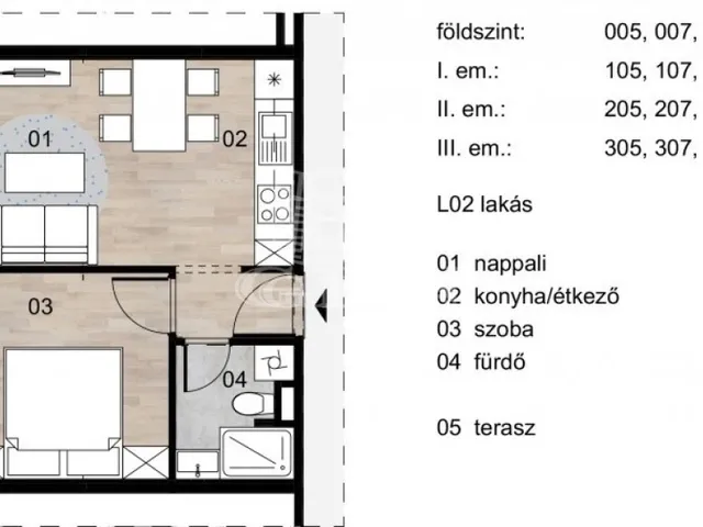 Eladó lakás Balatonmáriafürdő 32 nm