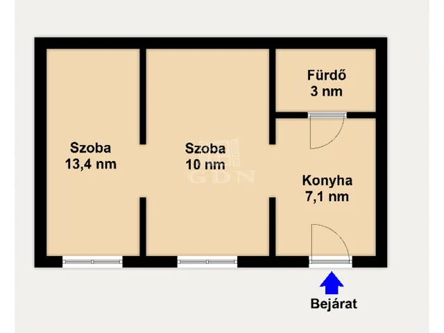 Eladó lakás Budapest X. kerület 33 nm