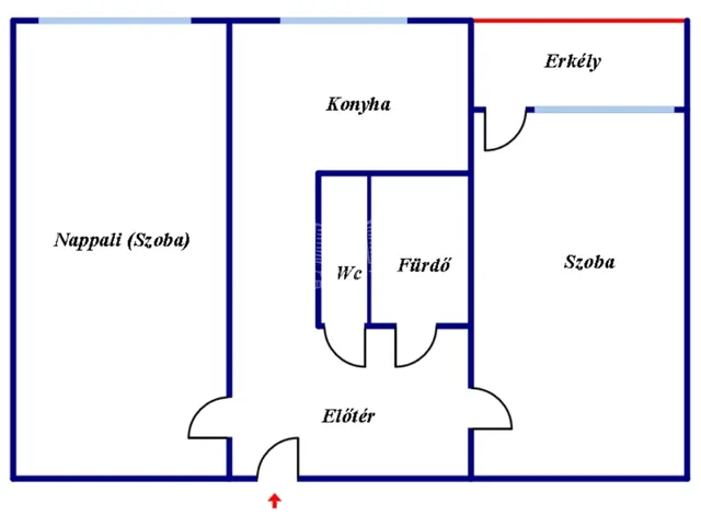 Kiadó lakás Székesfehérvár, Belváros 45 nm