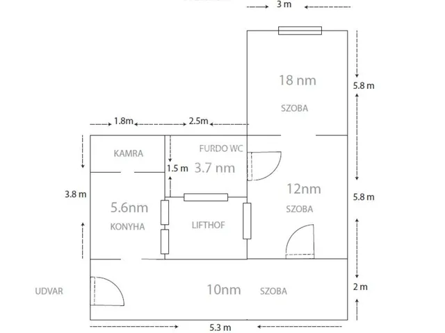 Eladó lakás Budapest VIII. kerület 51 nm