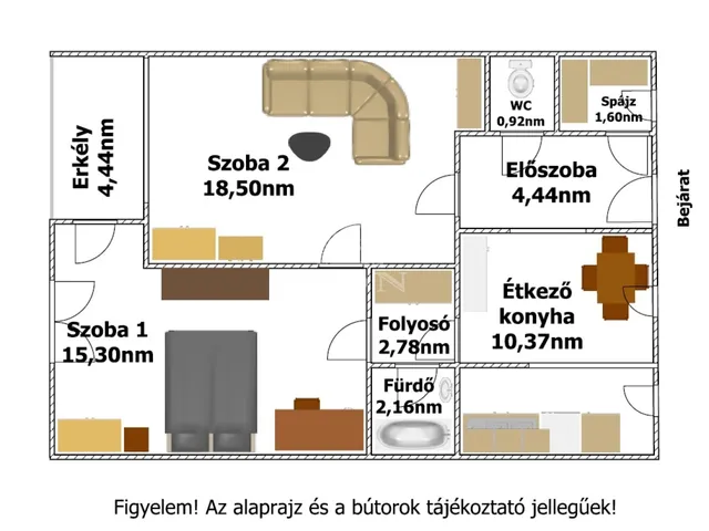 Eladó lakás Hajdúdorog 61 nm