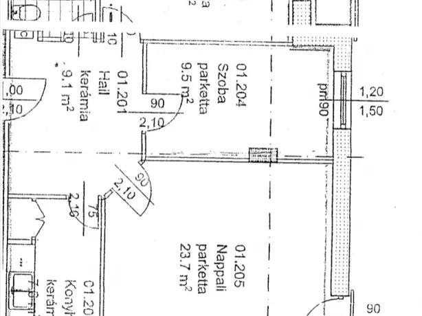 Kiadó lakás Budapest IX. kerület, Rehabilitációs terület IX. ker. 67 nm