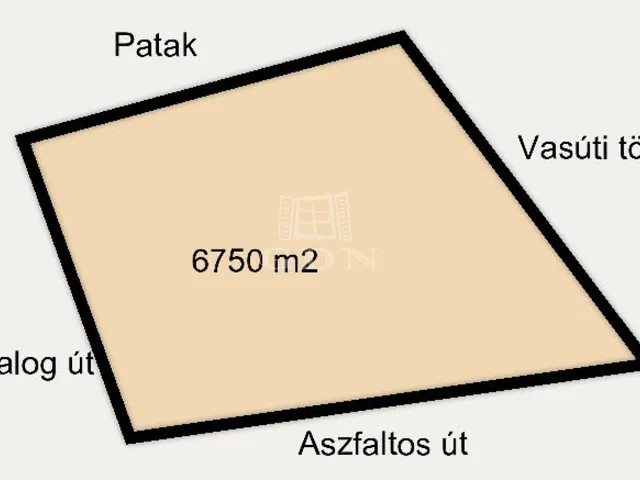 Eladó telek Ágfalva 6750 nm