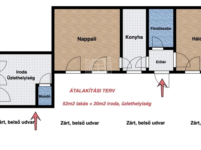 Eladó lakás Budapest IX. kerület, Rehabilitációs terület IX. ker. 72 nm