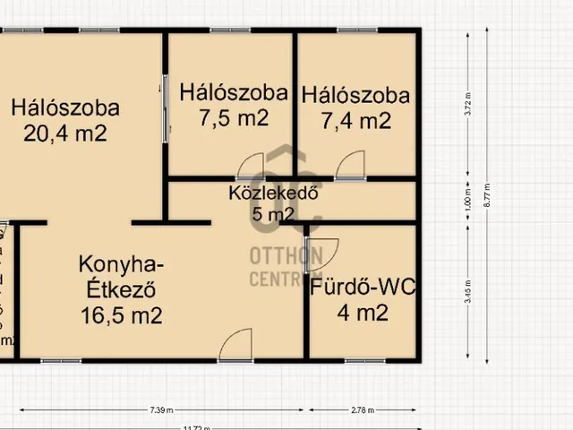 Eladó ház Nagykanizsa, Belváros 65 nm