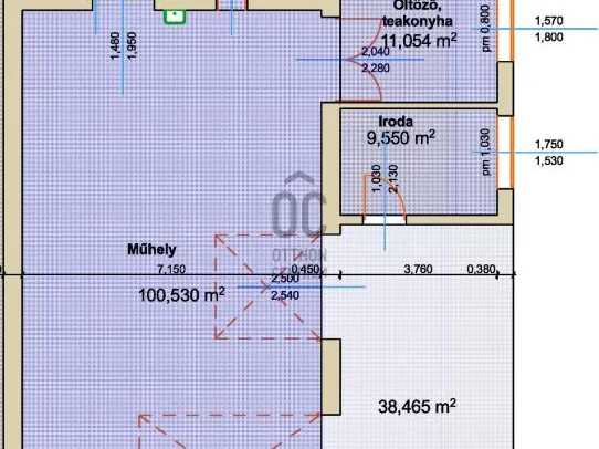 Kiadó kereskedelmi és ipari ingatlan Nagykanizsa, Belváros 154 nm