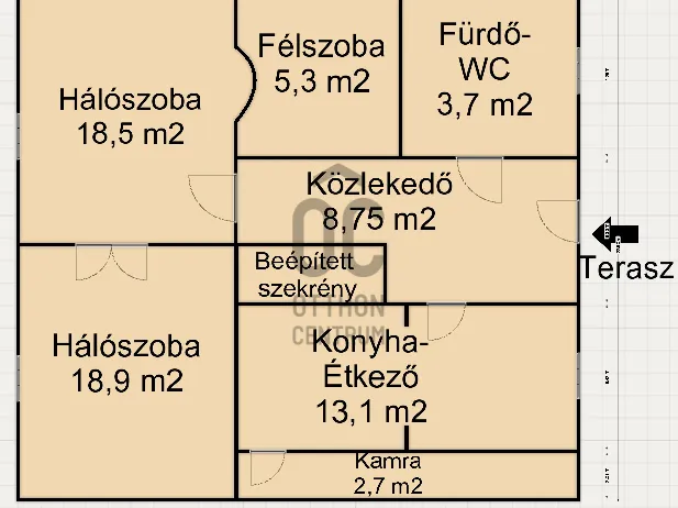 Eladó lakás Nagykanizsa, Belváros 71 nm