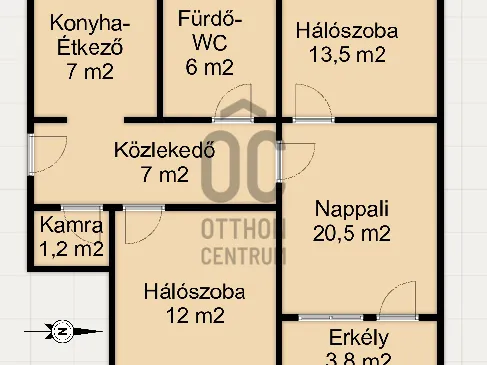 Eladó lakás Nagykanizsa 67 nm