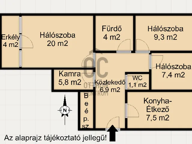 Eladó lakás Letenye 62 nm