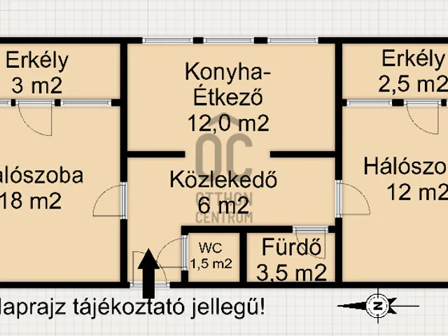 Eladó lakás Nagykanizsa 53 nm