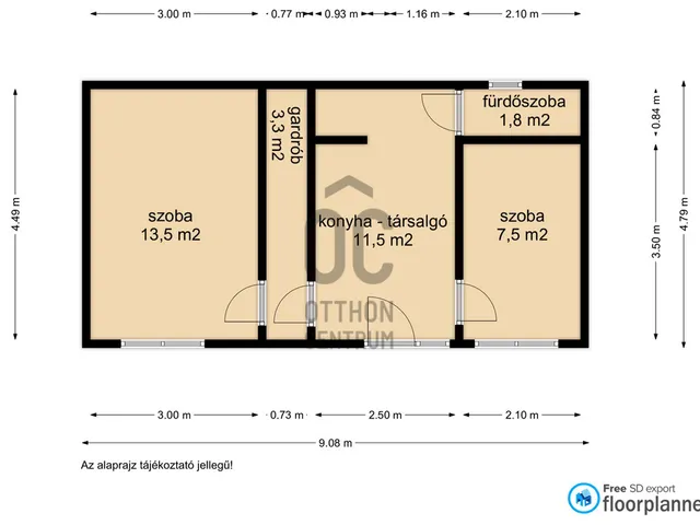 Eladó ház Nagykanizsa, Belváros 40 nm