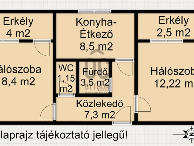 Eladó lakás Nagykanizsa 54 nm